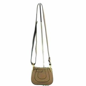 CHLOE Authentic Hayley Nano Hobo Light Brown Purse